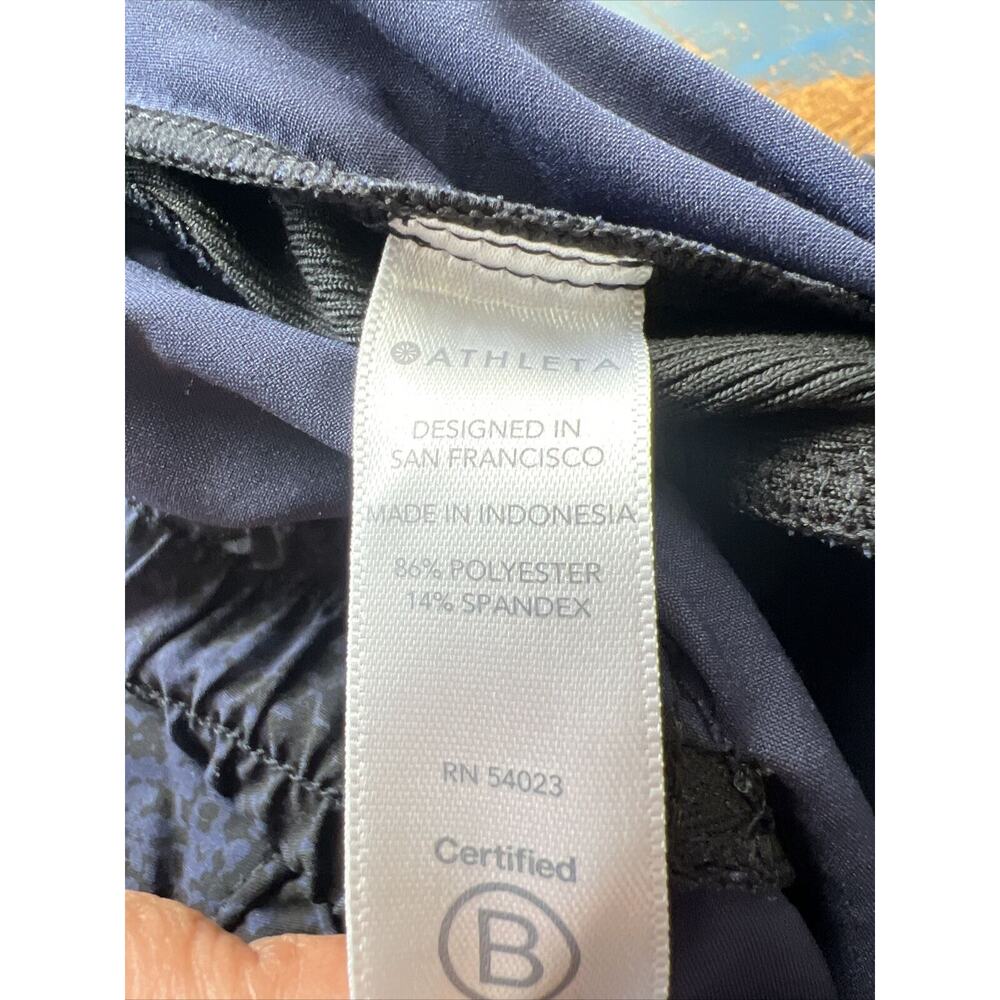 Athleta Blue Python Snake Print Dry Fit Elastic W… - image 7